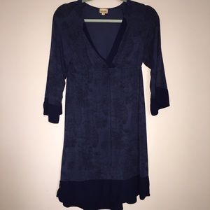 Ella Moss V-Neck 3/4 Sleeve Dress